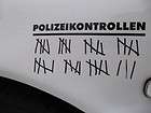 Polizeikontrol​le Aufkleber Sticker 18cm x 8cm freie far