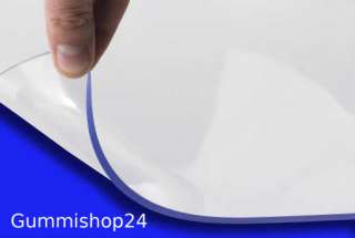 PVC weich glasklar Pendeltür Unterlage Trennwand 2mm  