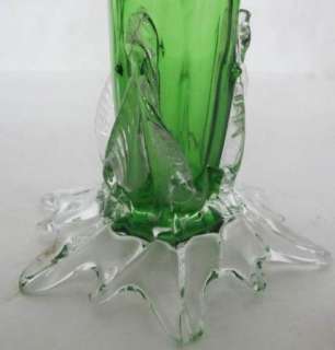 MAGNIFICAENT C. 1890 STEVEN WILLIAMS ART GLASS VASE WITH APPLIED 