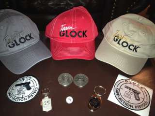 Glock Package (Hat, Coin, 2 Keychains, Hatpin, Sticker, Patch)  