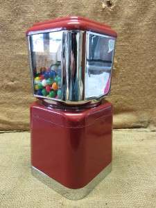   1940s The Chloro King Gumball Machine > Antique Penny Gum Vending 7050