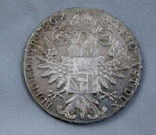 TWO M. THERESIA TRADE DOLLARS DATED 1780 each contains 3/4 ozt of 