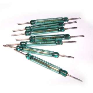 REED SWITCH 27mm SPST Glass Magnetic   10 PCs  