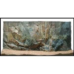 Aquarium 3 D Rückwand S. Felsen Wurzel 80x40 cm 80 3D  