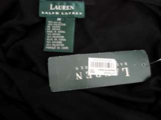   Ralph Lauren Long Black Knit Jersey Tank Dress Size Medium M Rayon NWT