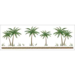 Palm Tree Strip Instant Stencil Wall Applique 83001050 at The Home 