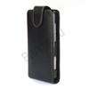 Black Flip Leather Pouch Case Cover for HTC EVO 3D NEW  