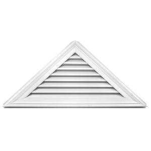 Builders Edge 11/12 Triangle Gable Vent #001 White 120141108001 at The 