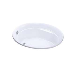   Serif Bath with Reversible Drain in White K 1183 0 