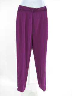 SONIA RYKIEL Purple Wool Blazer Jacket Pants Suit Sz 38  