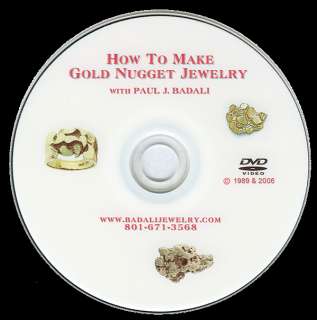DVD, Learn to Make Gold Nugget Jewelry, Paul J. Badali  