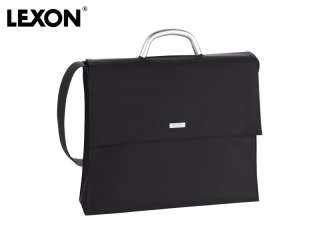 New LEXON Mens Shoulder Briefcase/Bag Microfiber Black  