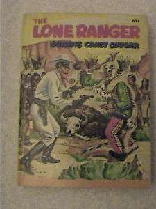 THE LONE RANGER,OUTWITS CRAZY COUGAR,A BIG LITTLE BOOK  