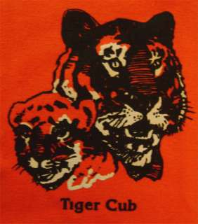 Youth Large Tiger Cub T Shirt Boy Scout NEW Cotton Blend Orange Short 