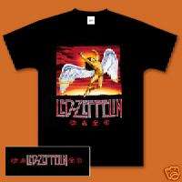 Led Zeppelin Swan Song COLOR MEN SHIRT NEW BLACK  