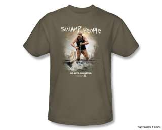 Licensed History Channel Swamp People All Tied Up Adult Shirt  