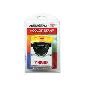  COS032915   ACCUSTAMP Pre Inked One Color FRAGILE Stamp 