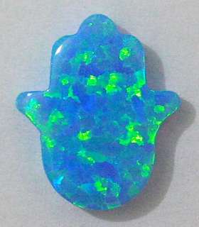 Lucky Hamsa Pendant with Artistic Design made from Opal