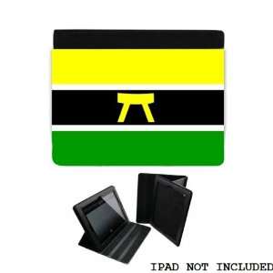 Ashanti Asante Ghana Flag iPad 2 3 Leather and Faux Suede Holder Case 