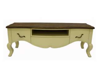 French Designer Furniture Ivory TV Cabinet Stand Designer painted 