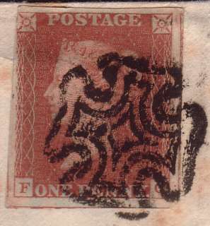   RED BROWN PL.36 DISTINCTIVE PERTH MALTESE CROSS ON COVER (FC)  
