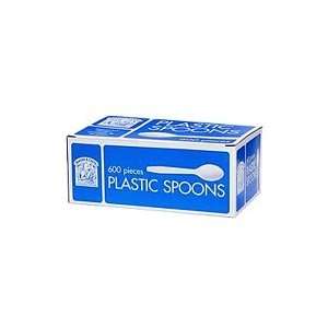 Bakers & Chefs Plastic Spoons 600 Count Heavy Duty  