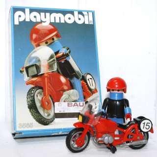   playmobil 3565 Motard vintage complet