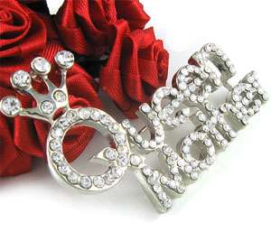 NEW CROWN QUEEN MOTHERS DAY MOM BROOCH PIN JEWELRY P264  