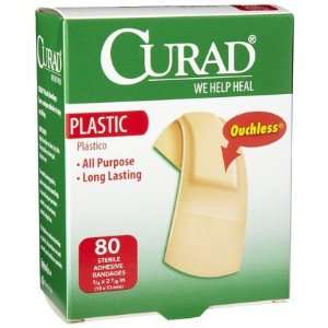  Curad Plastic Strips Sterile Bandages   80 Ea Health 