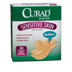 Medline CURAD Sensitive Skin   Assorted Sensitive Skin, 30 count   Qty 