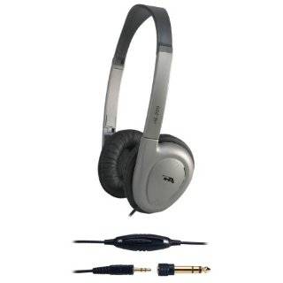 Cyber Acoustics HE 200 Deluxe PC / Audio Stereo Headphone (Silver)