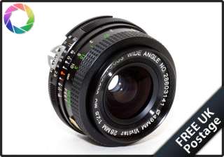 Vivitar 28mm f2.8 close focus wide angle lens for Nikon AI S  