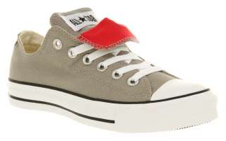 Converse All Star Ox Low Double Tongue Elephant Grey/Tomato Red 