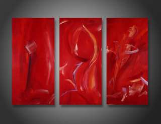 SABINE SCHRAMM Abstrakt rot Bild Acryl Leinwand 120x80  