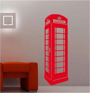   London Phonebox childrens bedroom lounge wall art sticker vinyl DECAL