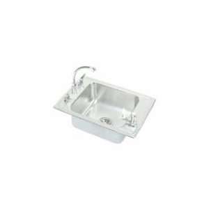  25 X 17 1 Bowl Stainless Steel Sink With Fountain 