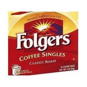 Folgers Coffee Singles Classic Roast 19 Grocery & Gourmet Food