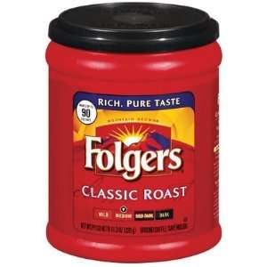  Folgers Classic Roast Coffee, 11.3 oz, 2 ct (Quantity of 4 