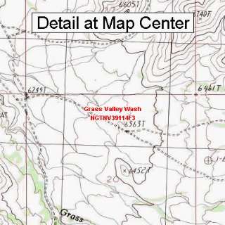  USGS Topographic Quadrangle Map   Grass Valley Wash 