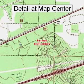  USGS Topographic Quadrangle Map   Floridale, Florida 