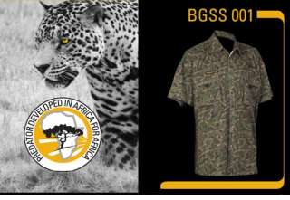Dal grande Sudafrica la camicia a mezza manica mimetica  Predator 