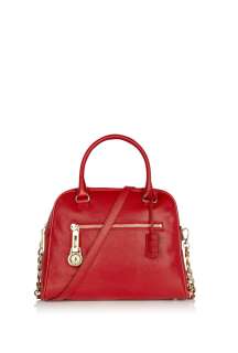 MICHAEL Michael Kors  Red And Gold Knox Large Satchel by MICHAEL 