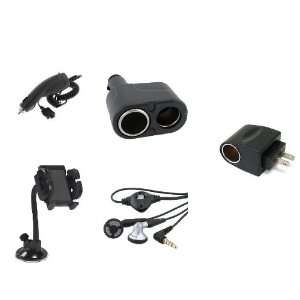  5in1 Car Charger+Stereo Handsfree Headset+Windshield 