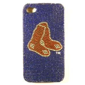  Boston Red Sox Bling Apple iPhone 4 4S Faceplate Case Cover 