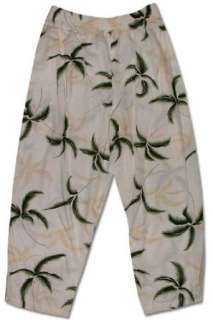  Capri Pants   Hurricane Womens Hawaiian Aloha Cropped Pants Clothing