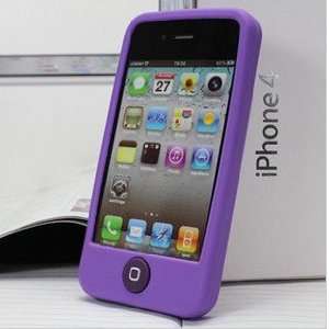  Jelly Bean Tactile Silicone Case for iPhone 4S/4  Viola 