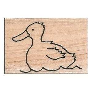  Duck Wood Mounted Rubber Stamp (A5022)