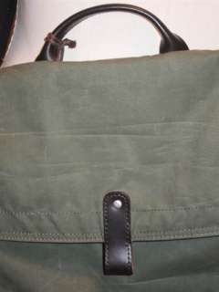 Jack Spade Waxwear Folded Messenger Bag Green Style#NYRU684C Retail $ 