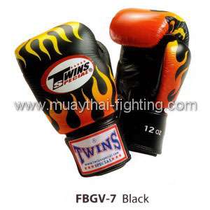 New Twins Muay Thai Boxing Gloves Fire 10 12 14 16 oz  