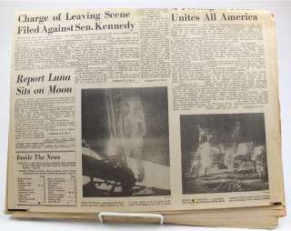 1969 Evening News Moon Landing Newspaper Thumbnail Image